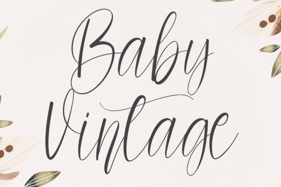 Baby Vintage Script Font