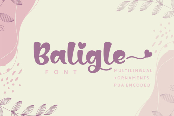 Baligle Script Font
