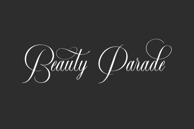 Beauty Parade Calligraphy Font