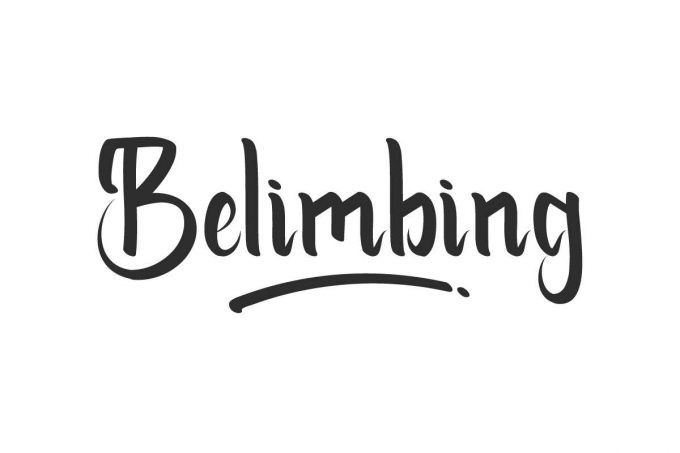 Belimbing Script Font