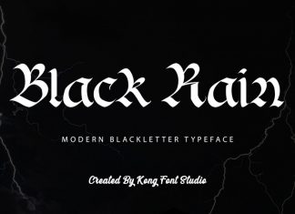 Black Rain Blackletter Font