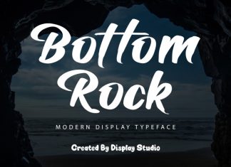 Bottom Rock Script Font