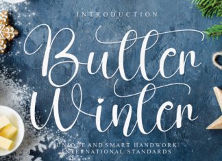 Butter Winter Script Font