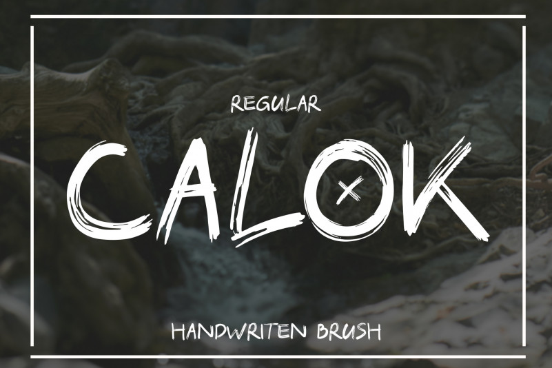 Calok Brush Font