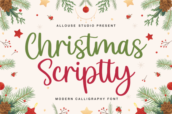 Christmas Scriptty Script Font