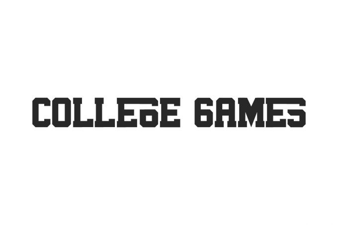 College Games Slab Serif Font