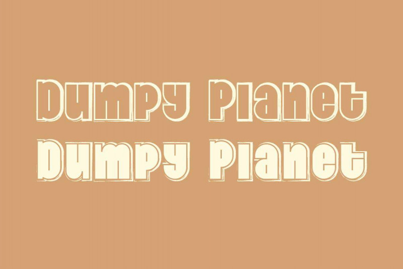 Dumpy Planet Display Font