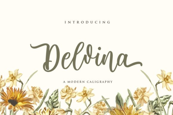 Delvina Script Font