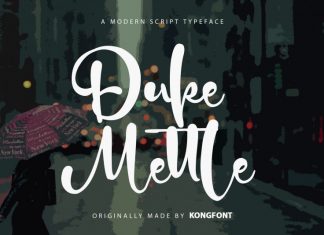 Duke Mettle Script Font
