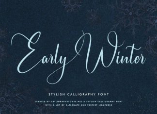 Early Winter Calligraphy Font