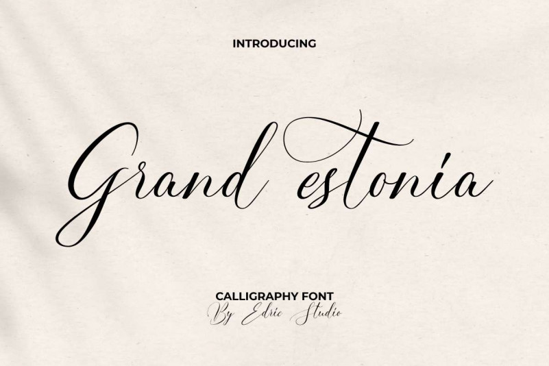 Grand Estonia Script Font