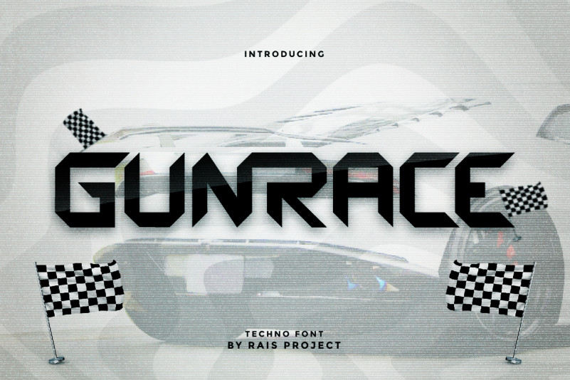 Gunrace Display Font