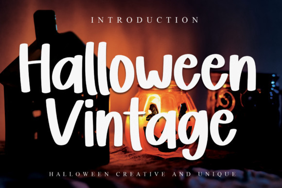 Halloween Vintage Brush Font