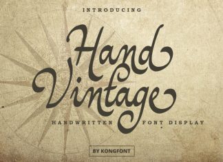 Hand Vintage Script Font
