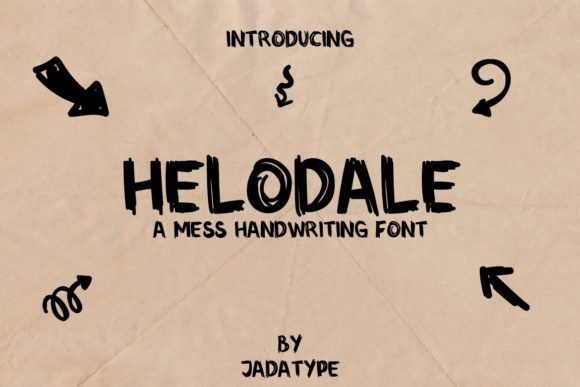 Helodale Brush Font