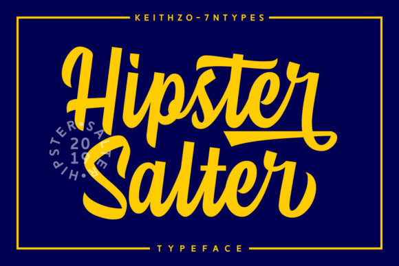 Hipster Salter Script Font