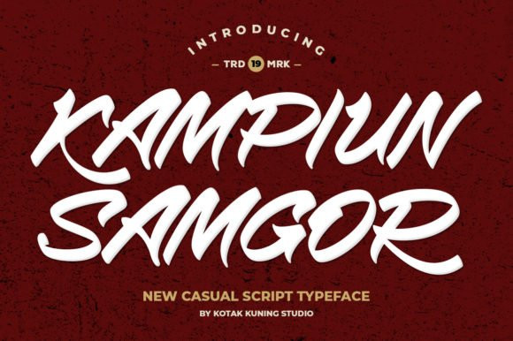 Kampiun Samgor Brush Font