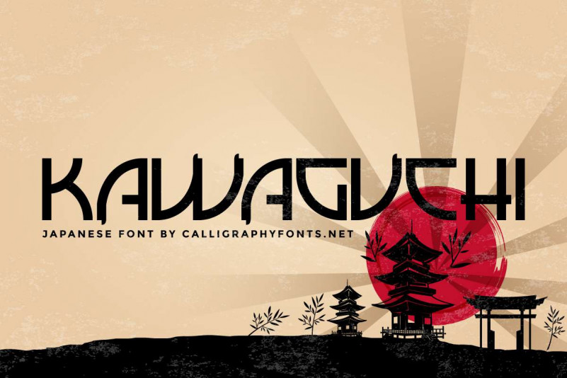 Kawaguchi Display Font