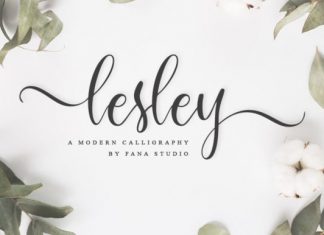 lesley Calligraphy Font
