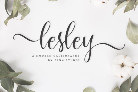 lesley Calligraphy Font