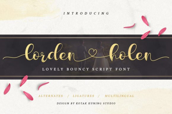 Lorden Holen Calligraphy Font