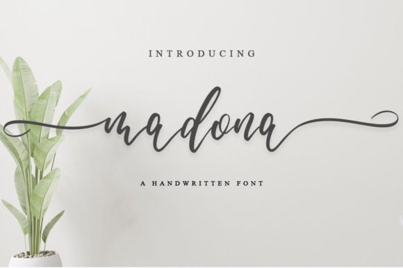 Madona Calligraphy Font