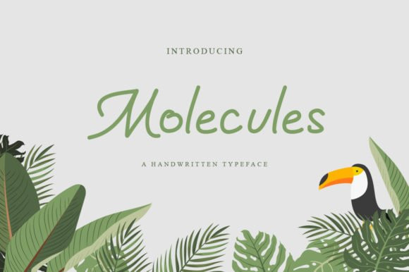 Molecules Handwritten Font