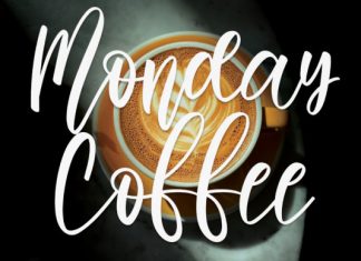 Monday Coffee Script Font