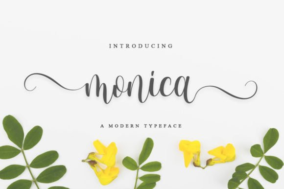 Monica Calligraphy Font