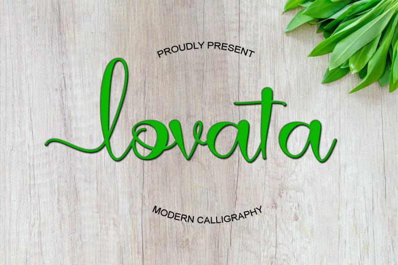 Lovata Script Font