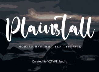 Plainstall Script Font