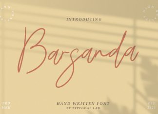 Barsanda Handwritten Font
