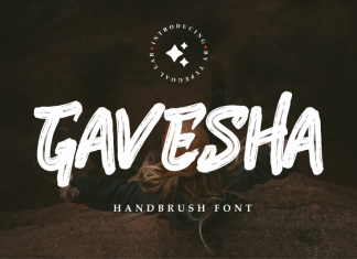 Gavesha Brush Font