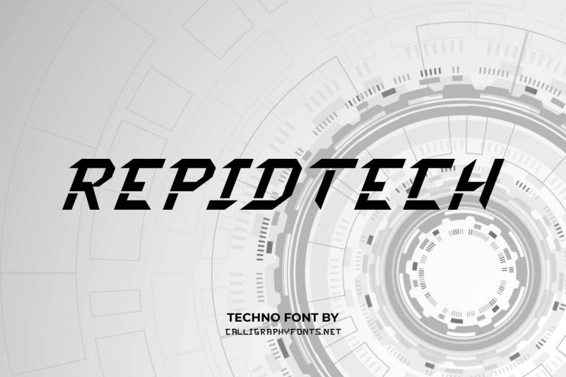 Rapidtech Display Font