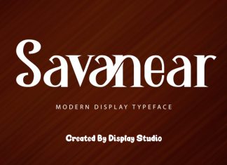 Savanear Display Font