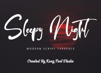 Sleepy Night Script Font