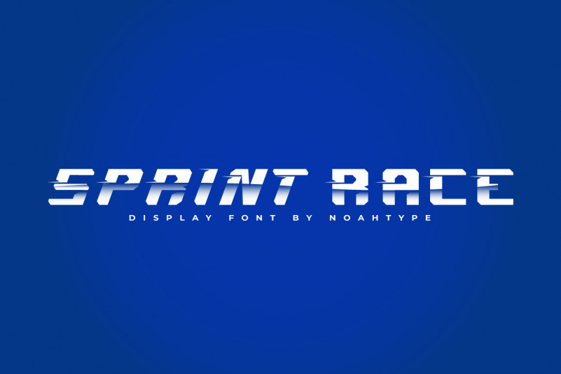 Sprint Race Display Font