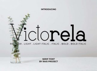 Victorela Slab Serif Font
