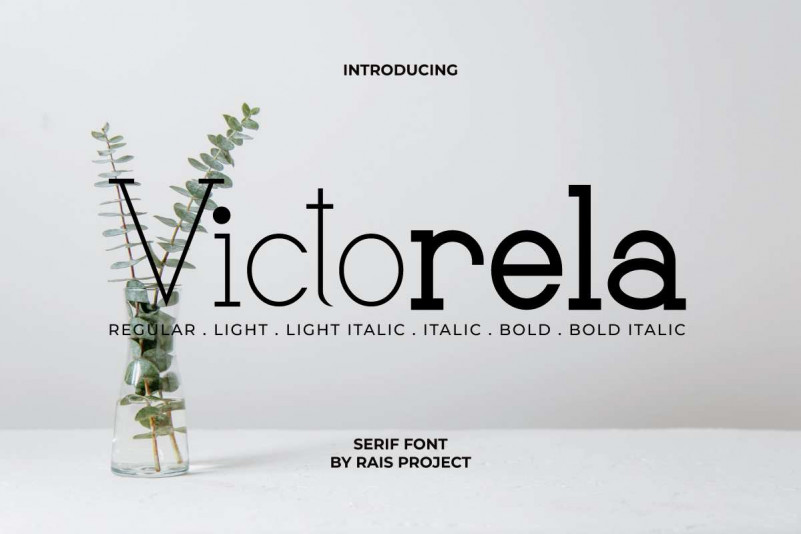 Victorela Slab Serif Font