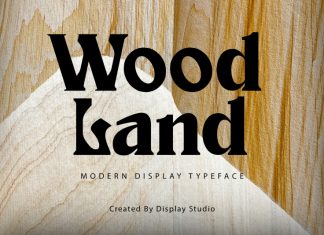 Wood Land Display Font