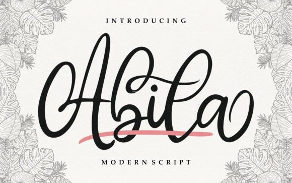 Abila Script Font