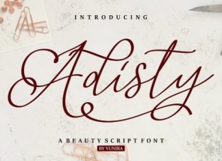 Adisty Script Font