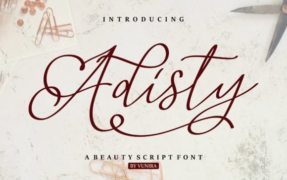 Adisty Script Font