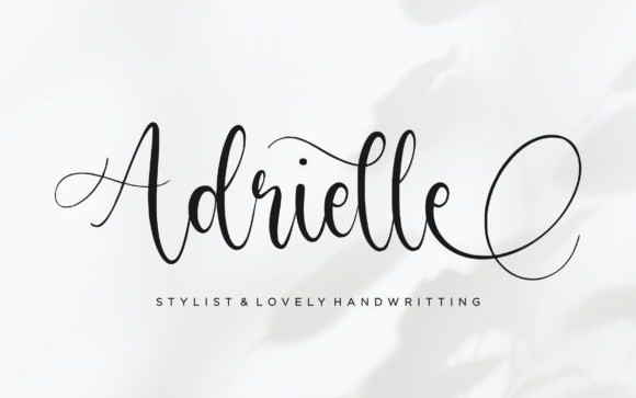 Adrielle Calligraphy Font