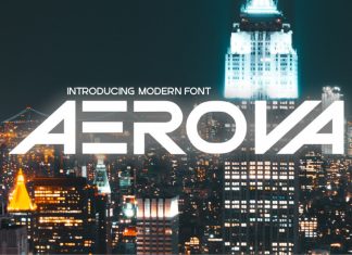 Aerova Display Font