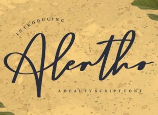 Alertho Script Font