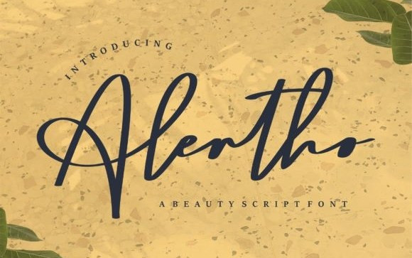 Alertho Script Font