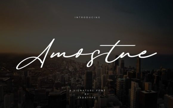 Amostne Script Font