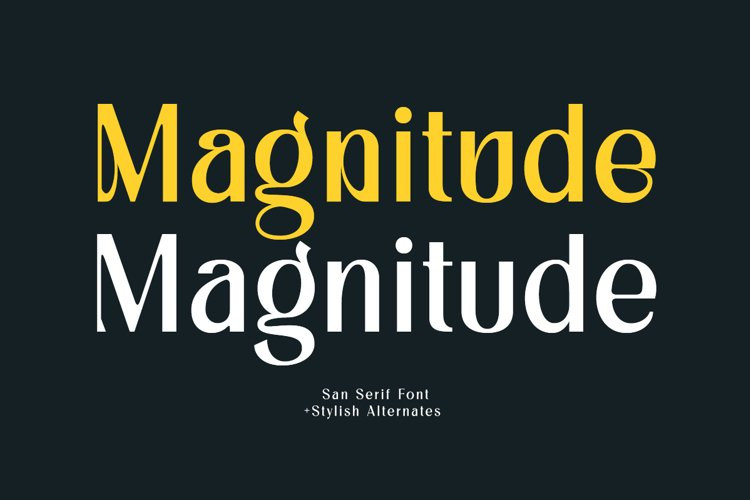 Magnitude Sans Serif Font