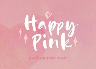 Happy Pink Script Font